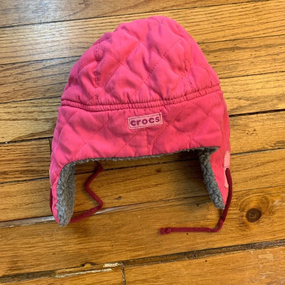 Crocs pink fleece toque, One  Size - Picture 2 of 4